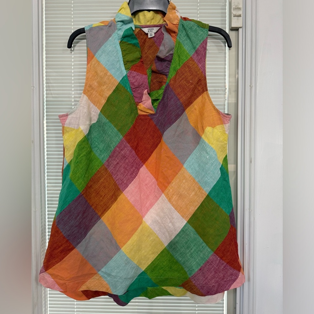 V neck tank top.